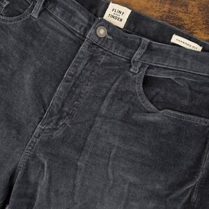 Flint and Tinder Pants Mens 34x30 Charcoal Tapered Corduroy Stretch 5-Pocket